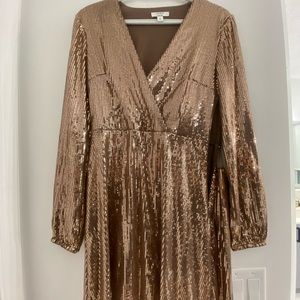 Gold Nine West Dress